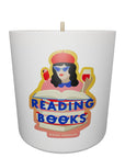 Reading Books Soy Wax Scented Candle White