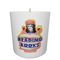 Reading Books Soy Wax Scented Candle White